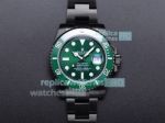 Swiss Replica Rolex BLAKEN Submariner DATE Watch Green Dial Green Ceramic Bezel